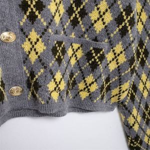 Suéteres Femininos 2024: Nova Moda Casual, Jaqueta de Tricô com Diamantes, Blusas de Tricô, Roupas de Outono para Mulheres - Product Image 5