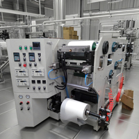 Machine de laminage à chaud à bande étroite pour l'application de colle sur étiquettes adhésives, machine de laboratoire pour le papier/le film/le ruban