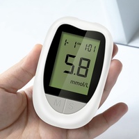 Lecteur de glycémie numérique portable avec bandelettes de test – Moniteur de glycémie pour diabétiques – Appareil de mesure numérique du sucre sanguin