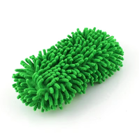 Éponge de lavage de voiture en microfibre chenille ultra-fine, outil multifonctionnel pour le detailing et le nettoyage automobile, outil de cirage en mousse