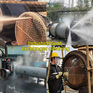 Rohrreinigungsmaschine für Fettverstopfungen, Hochleistungs-Industrielle Kanalreinigungsausrüstung, Beheizter Hochdruckreiniger mit Heißwasser - Product Image 3