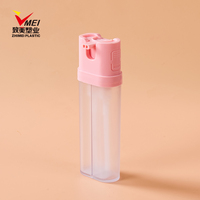 Bouteille double tube de 150 ml (75 ml + 75 ml) de couleur personnalisée, nouveau style, double pompe, double compartiment, emballage de shampoing pour soins personnels
