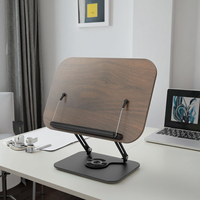 Support de livre rotatif avec page trombones support de livre de bureau réglable support pour ordinateur portable support pour ordinateur portable