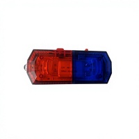 Lampe de signalisation à LED rouge et bleue, rechargeable par type C, lampe de patrouille extérieure pour épaule, lampe de signalisation routière