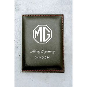 MG ที่ตั้งป้ายทะเบียนรถพร้อมเคสหุ้มหนังและวัสดุอลูมิเนียมอัลลอยด์ - Product Image 1