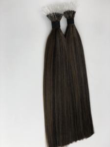 100% <span class=keywords><strong>Extension</strong></span> de <span class=keywords><strong>cheveux</strong></span> Remy <span class=keywords><strong>Extension</strong></span> de <span class=keywords><strong>cheveux</strong></span> humains européens <span class=keywords><strong>Fil</strong></span> de finition élastique Nano Tip Kératine Extensions de <span class=keywords><strong>cheveux</strong></span> - Product Image 2