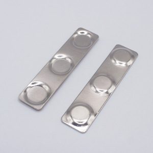 Hechi Opaque Magnetic <b>Name</b> <b>Tag</b> Stainless Steel 60x14x1.0mm Three Hole Badge Holder for Mechanical Audio Medical Equipment - Product Image 3