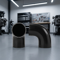 Tuyau coudé en silicone à 45 degrés, résistant aux hautes températures, pour moteur de camion