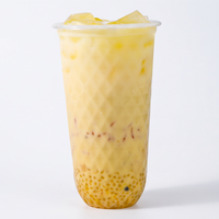 Gobelets en plastique jetables personnalisables avec logo pour café chaud/froid, thé Boba à emporter, gobelets transparents en PP avec couvercles plats ou bombés, pailles, matcha