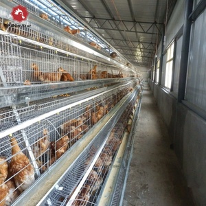 Galvanizli örgü A tipi katman yumurta tavukları <span class=keywords><strong>Broiler</strong></span> Pullet civciv damızlık tavuk kafesi - Product Image 6