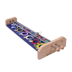 High Quality Kids Toy 10 Hole Wooden Rolling Ball Game Balance Toy