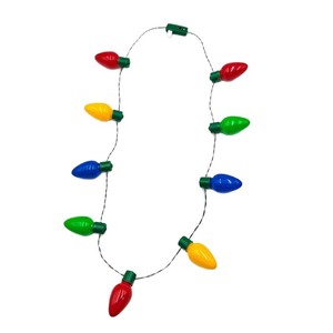 DAMAI Luminous Tinsel 9-bulb Necklace European American Festival Party <b>Gift</b> Wholesale <b>Christmas</b> Halloween Decoration - Product Image 5