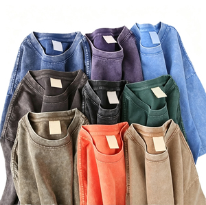 Camiseta Personalizada Extra Grande Tallas S-XL, Estilo Urbano Vintage, Corte Holgado, 100% Algodón, Transpirable, Secado Rápido, Lavado Ácido - Product Image 1