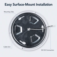 Plafonnier encastré 12V pour camping-car, éclairage intérieur de caravane, éclairage modulaire pour logements de travail à distance