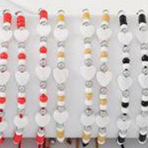 Elastici per capelli Z con perline, design a forma di cuore, multicolore, elastici, confezione da 2400 pezzi, per donne e ragazze, accessori. - Product Image 4