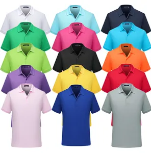 Polo de travail pour homme, Polo de bonne qualité respirant, 100% en coton, amélioré, brodé, vêtements pour le sport