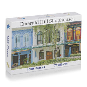 Série de paysages personnalisés Taille Quantité Emerald Hill Shophouses 1000 pièces Casse-tête personnalisé pour l'impression - Product Image 2