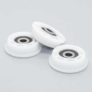 โรงงานต้นทางรองรับลูกรอกแบบมีหน้าแปลนเคลือบยาง ลูกกลิ้งแบบเอียง POM ทนทานต่อการสึกหรอ ตามแบบ/ตัวอย่างที่มี - Product Image 3