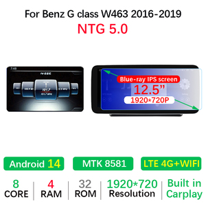 Android 14 MTK8581 Carplay Inalámbrico para <span class=keywords><strong>Mercedes</strong></span> <span class=keywords><strong>Benz</strong></span> Clase G W461 2012-2019, Radio de Auto Android, Reproductor Estéreo, <span class=keywords><strong>GPS</strong></span>, Navegación - Product Image 6