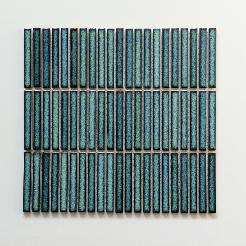 284x295mm Glazed Glossy Strip Pattern Ceramic