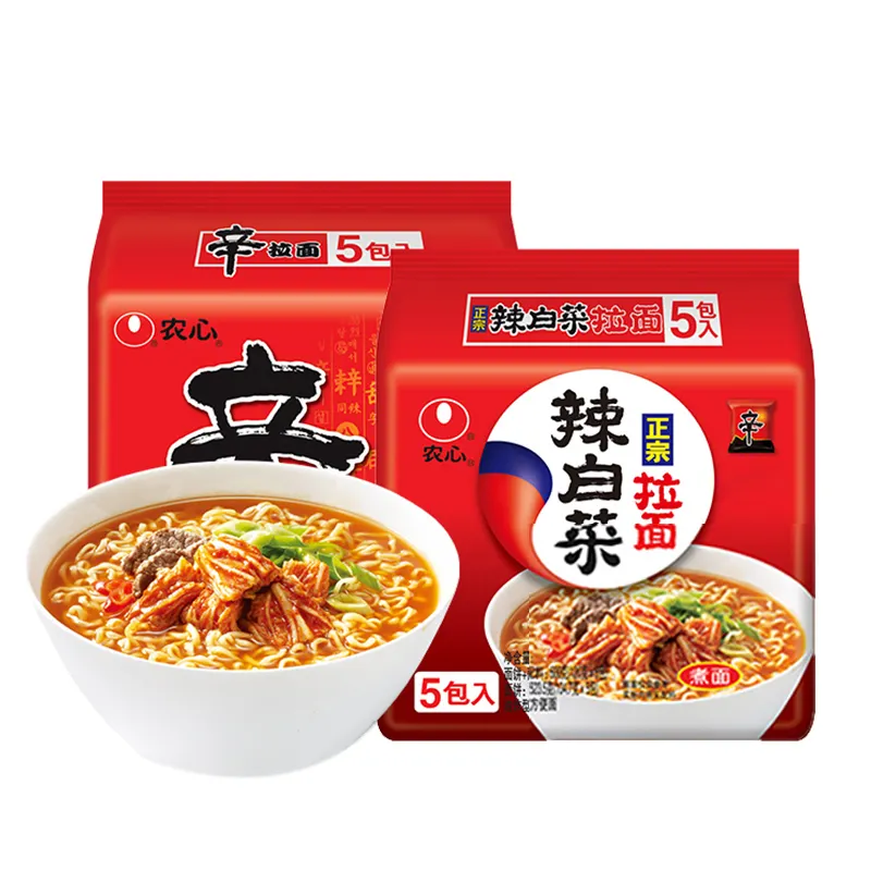 Fideos picantes ramen, sabor coreano, instantáneos, precio al por mayor, 600g