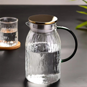 Jarra <span class=keywords><strong>de</strong></span> Agua <span class=keywords><strong>de</strong></span> Vidrio <span class=keywords><strong>de</strong></span> Borosilicato Transparente <span class=keywords><strong>de</strong></span> Lujo, Resistente al Calor, Duradera, <span class=keywords><strong>de</strong></span> Alta Calidad y Más Vendida, con Tapa - Product Image 3