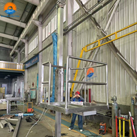 Plateforme élévatrice pneumatique professionnelle en acier inoxydable 304 pour abattage de bétail, support de travail robuste pour abattoir