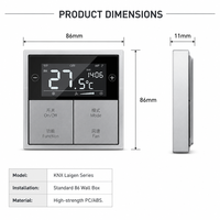 Panneaux et interrupteurs muraux intelligents KNX avec luminosité réglable, fabriqués en matériau PC, disponibles dans une variété de couleurs personnalisées