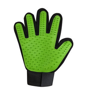 Gants de toilettage pour animaux Xintu, TPR, cinq doigts, pour enlever les poils des chats à poils courts, outil de bain et de massage - Product Image 1