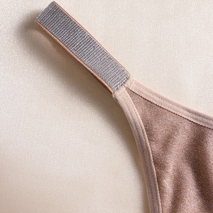 European Size S to XL Panties Women's Shiny Glitter Bikini <strong>Underwear</strong> with Silver Elastic Band Low Waist High Leg Underpants - Product Image 4