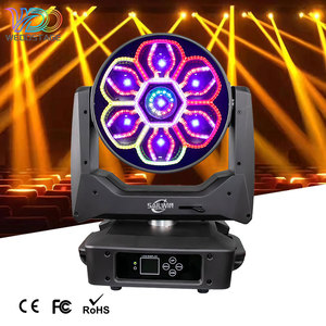 WEDOSTAGE 7X60W RGBW LED Luz de Cabeza Móvil con Zoom y Efecto Ojo de Buey 540/270 X/Y 10000 Lúmenes Control DMX512 para DJ, <span class=keywords><strong>Discoteca</strong></span>, Fiesta, Club Nocturno - Product Image 4
