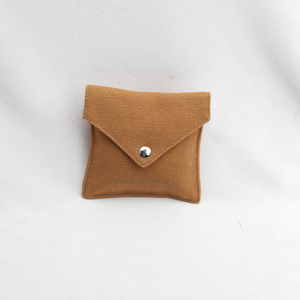 Recyclable Custom Logo Printed Cotton Canvas Envelopes Bag for Jewelry Packaging Cotton Canvas Envelopes Dust Pouch - Product Image 3