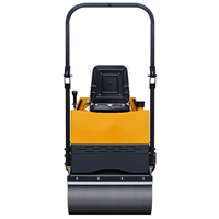 Compacteur routier vibrant à double tambour articulé, machine de compactage autoportée, direction hydraulique