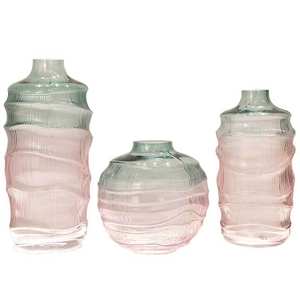 अनियमित जल रिपल धीरे-धीरे रंग कला ग्लास वेस और होटल सजावट - Product Image 2