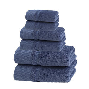 Ensemble de 6 serviettes de bain, visage et mains en tissu éponge biologique 450 g/m², 100 % coton peigné, séchage rapide, écologiques, douces, qualité hôtelière, pour la maison - Product Image 3