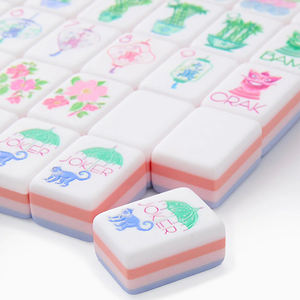 4 strati acrilico lucido Singapore <span class=keywords><strong>Mahjong</strong></span> piastrelle tespiano Lucite americano <span class=keywords><strong>Mahjong</strong></span> <span class=keywords><strong>Set</strong></span> di piastrelle - Product Image 4