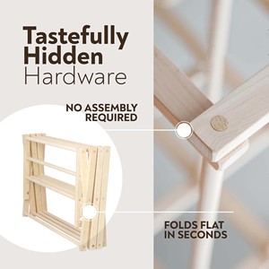 Stendibiancheria in Legno Massiccio <span class=keywords><strong>per</strong></span> Maglioni, Camicie, <span class=keywords><strong>Biancheria</strong></span> Intima e Altro, <span class=keywords><strong>Stendino</strong></span> Pieghevole in Legno Resistente - Product Image 5