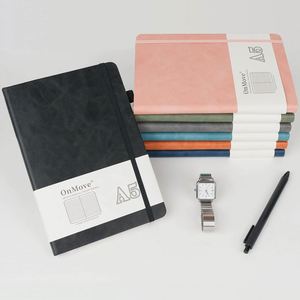 Libreta A5 de PU con Tapa Dura, Banda Elástica, Impermeable, Personalizable con Logotipo Empresarial, Regalo Empresarial, Promoción al por Mayor - Product Image 1