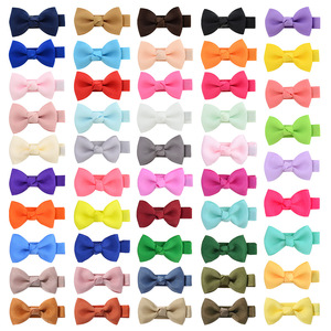 Jepit Rambut Pita Grosgrain Anak-Anak HX Brand Eropa Amerika 20 Warna, Ikat Rambut Lucu untuk Sekolah, Hiasan Rambut 5cm - Product Image 4