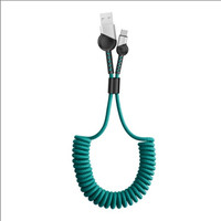 Kabel USB A Male ke Type C Berkualitas Baik, 1,5 Meter, Berbentuk L, Terjalin, dan Terlipat
