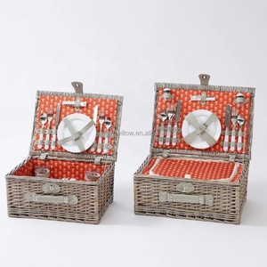 Cesta de Picnic Hecha a Mano JY Natural con Tapa Transparente y Asa, MOQ Pequeño de 50 Conjuntos, Color y Logotipo Personalizables - Product Image 1