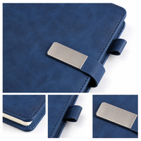 Libreta de Negocios de Cuero Premium Personalizada para Eventos Corporativos A5, Libreta con Tapa de Cuero y Cierre Magnético con Portaplumas
