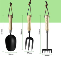 Outil de jardin manuel avec manche en bois pour désherber, planter, repiquer et creuser – Prise en charge OEM/ODM