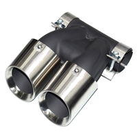 Embout d'échappement DEX pour Porsche Cayman 981 987 718 Boxster 2008-2024, double embout de silencieux, tuyau d'échappement en acier inoxydable 304