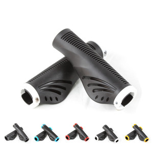 Mountain <b>Bike</b> Handlebar Grips 22.2mm Tpr Rubber With Aluminum Ends For Mountain <b>Bikes</b> - Product Image 2