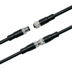 M12 прямой штекер кабеля в сборе папа-мама водонепроницаемый формовочный кабельный жгут - Product Image 5