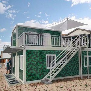 Casa Container di Lusso Prefabbricata Pronta all'Uso da 40Ft/20Ft, Due Camere da Letto, Espandibile, <span class=keywords><strong>in</strong></span> Acciaio Leggero, Portatile, per Villa o Hotel - Product Image 1