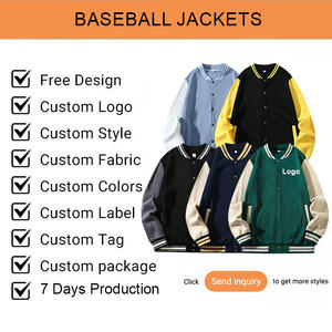 Nuova Giacca da <span class=keywords><strong>College</strong></span> Stile Letterman Personalizzata Bomber da Baseball Vintage Casual Streetwear Unisex - Product Image 3