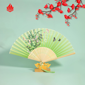 Abanico de Baile Oriental de 21cm con Diseño Personalizado, Accesorios Flamencos para Festival de Música, Kit de Supervivencia, Regalo de Navidad, Promoción - Product Image 5