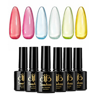 Seehaa Cross-Border Nail Art Nouveau Vernis Gel UV/LED Laque à Ongles Gel Kit Professionnel Qualité Salon Emballage Basique Guangzhou